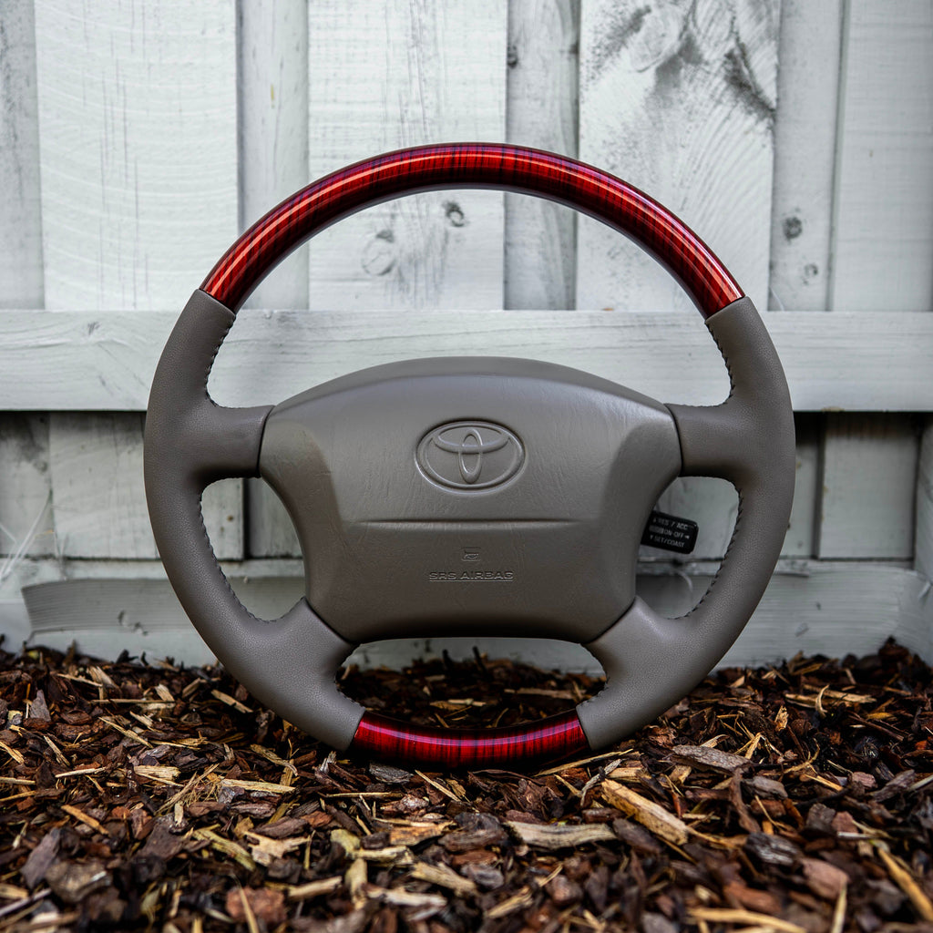 Toyota Landcruiser HDJ100 Series Steering Wheel Woodgrain