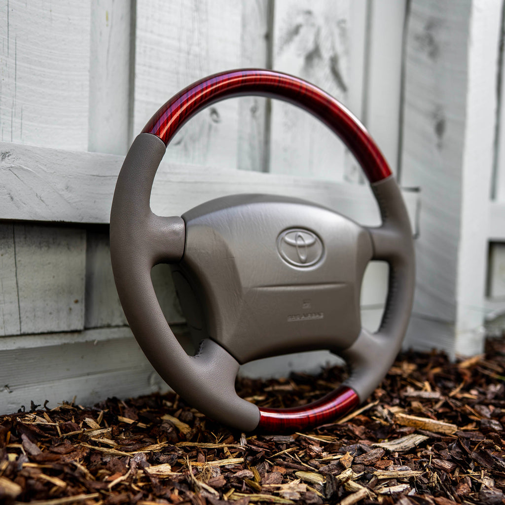 Toyota Landcruiser HDJ100 Series Steering Wheel Woodgrain