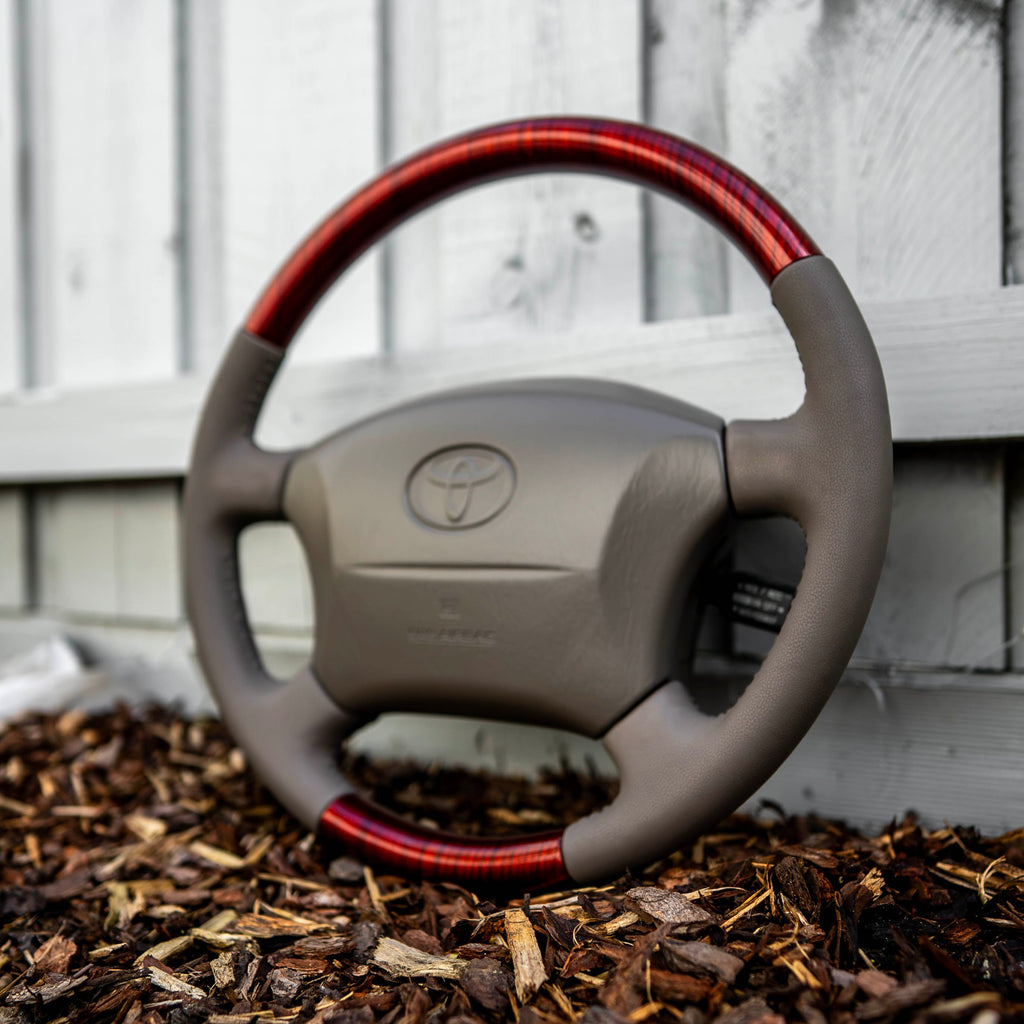 Toyota Landcruiser HDJ100 Series Steering Wheel Woodgrain