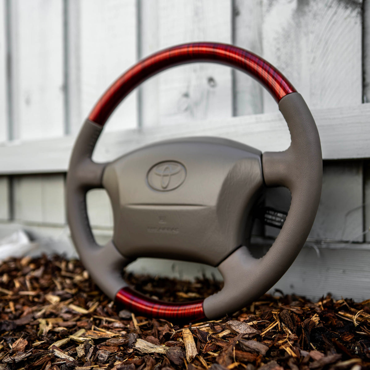Toyota Landcruiser HDJ100 Series Steering Wheel Woodgrain